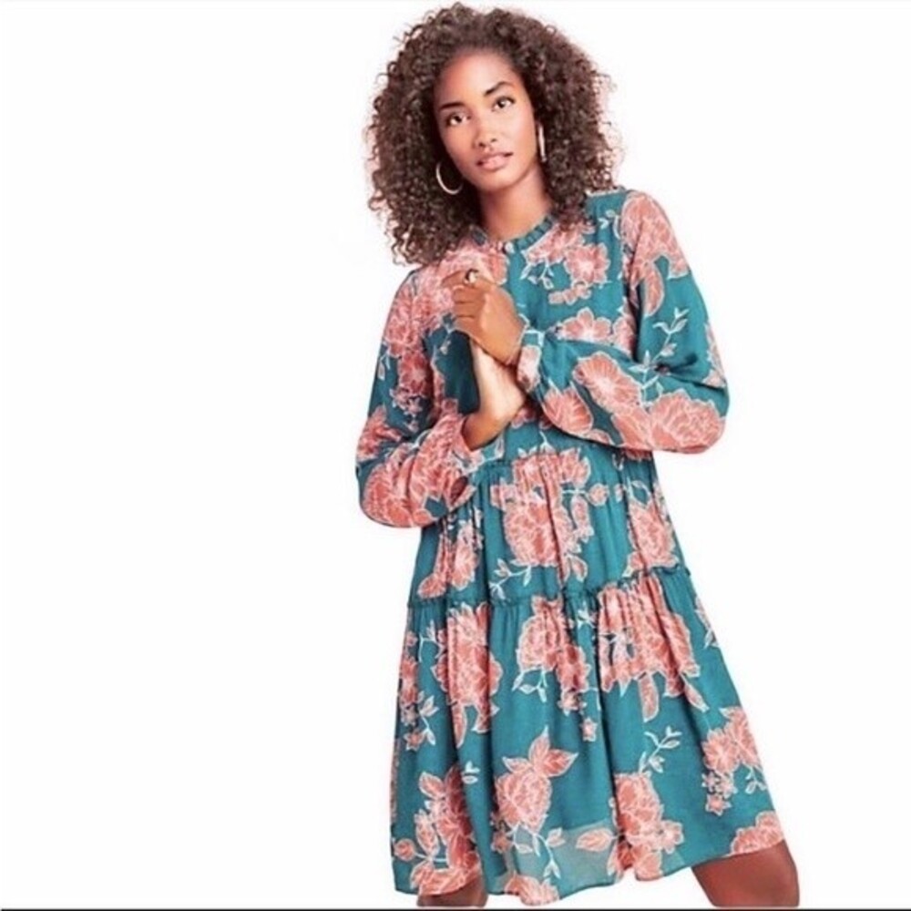 ANTHROPOLOGIE Maeve Esther Tiered Tunic Dress